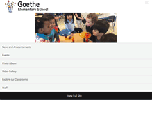 Tablet Screenshot of goetheschool.org